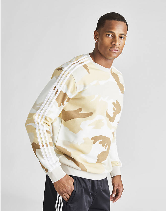Men's adidas Originals Camouflage Crewneck Sweatshirt| JD Sports Sweatshirt Adidas Originals Camouflage Crewneck multicolor