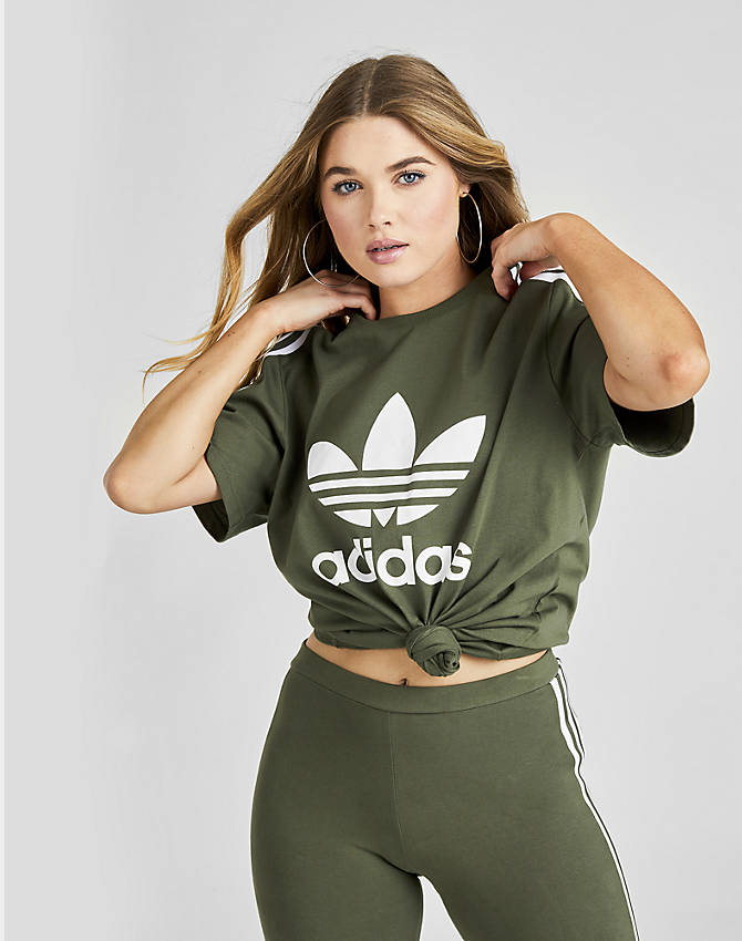 Women's adidas Originals Lock Up T Shirt| JD Sports Women's adidas Originals 3 Stripes Lock Up T Shirt| Finish Line