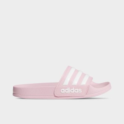 girls pink adidas sliders